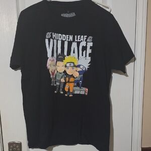 Ripple Junction Black Hidden Leaf Village Tee